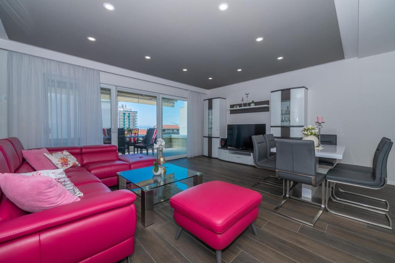 Luxury Apartment Purple Summer Sea View Makarska Kültér fotó